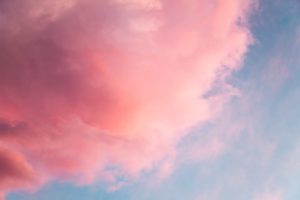 sky with pink clouds, pink cloud,