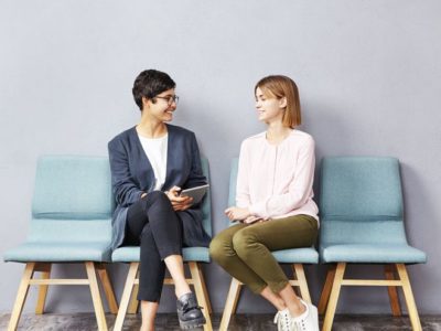 Accountability , Accountability in Addiction Recovery, two attractive young women talking in waiting room - accountability
