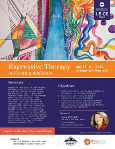 Expressive Therapy in Addiction Treatment - Webinar - April 8, 2021