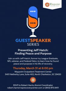 Waypoint Guest Speaker Series: Finding Peace and Purpose - March 31, 2022 - In-Person Event at Waypoint Outpatient Center