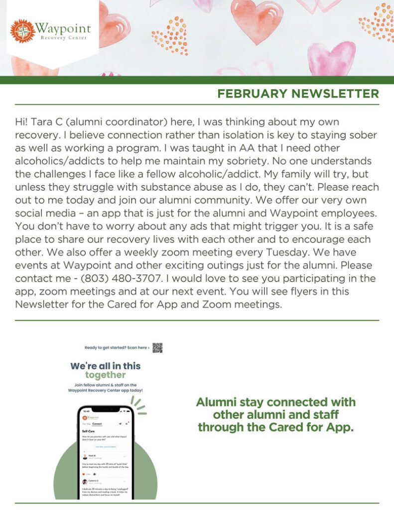 Waypoint Recovery Newsletter - February 2026